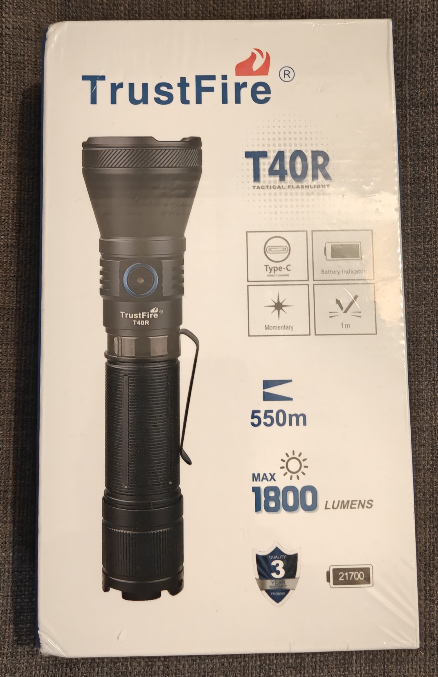 Trustfire T40 vadász lámpa fegyverlámpa – 1. kép